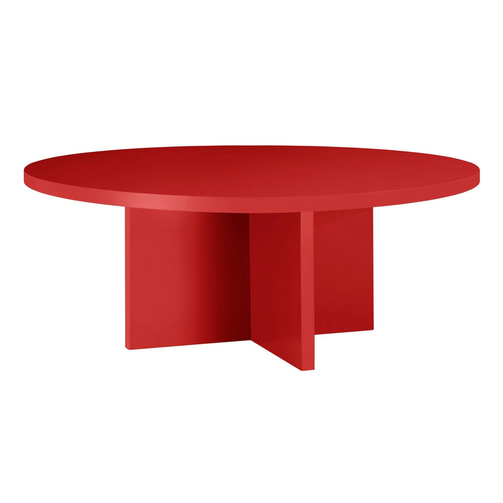 Table Basse Pausa Ronde 100 Cm En Stratifié - Flame - Flame
