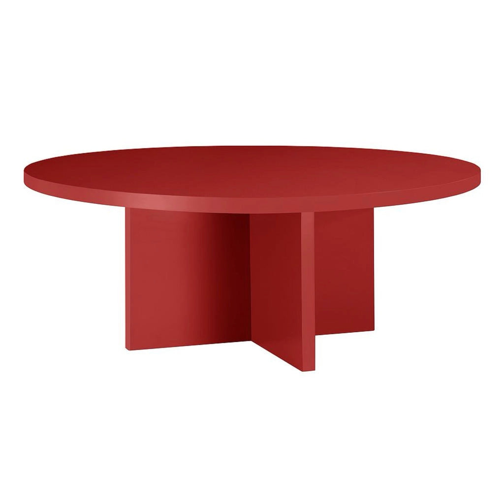 Table Basse Pausa Ronde 100 Cm En Stratifié - Flame - Flame