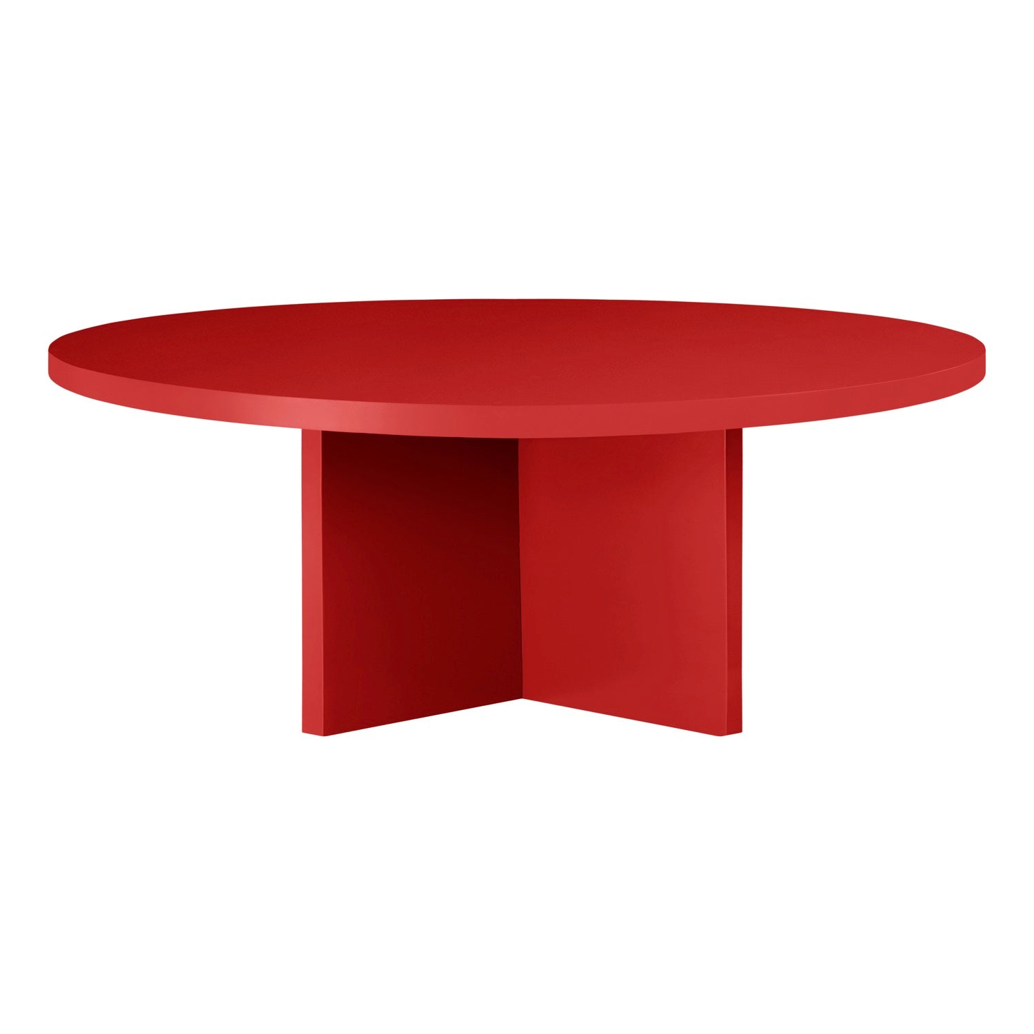 Table Basse Pausa Ronde 100 Cm En Stratifié - Flame - Flame