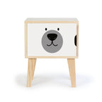 Table de Chevet Montessori - Naturel "Bear Face"
