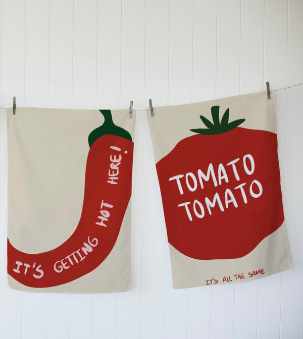 Set De 2 Chiffons - Tomato - Multicolore