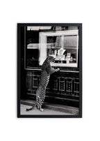 Cadre Mouluré Noir 40X30 - Cheetah 1 - Multicolore
