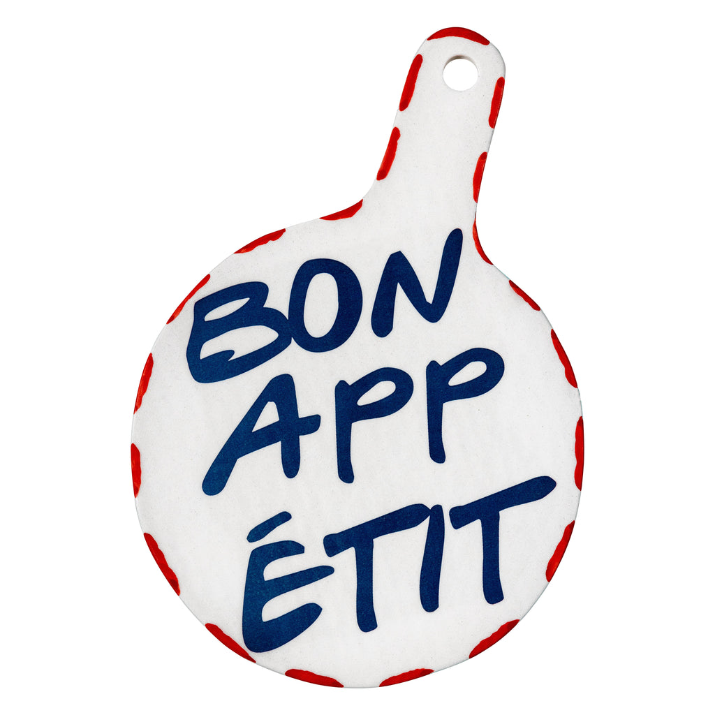 Planche À Découper En Céramique Mots - Bon Appetit - Multicolore