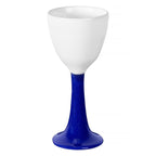 Ceramic Wine Glass "Salut" - White - Multicolor