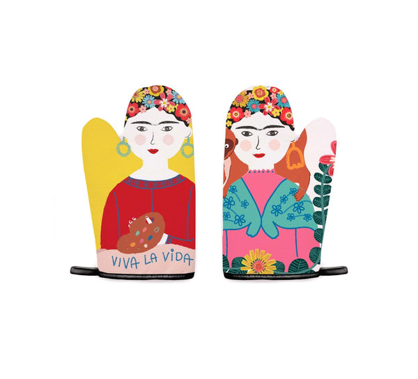 Set 2 Maniques De Cuisine - Frida Kahlo - Multicolor