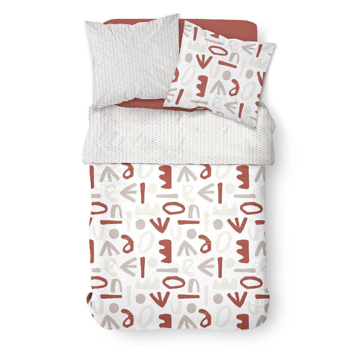Sunshine - Parure De Lit Motif 7.6 - Blanc
