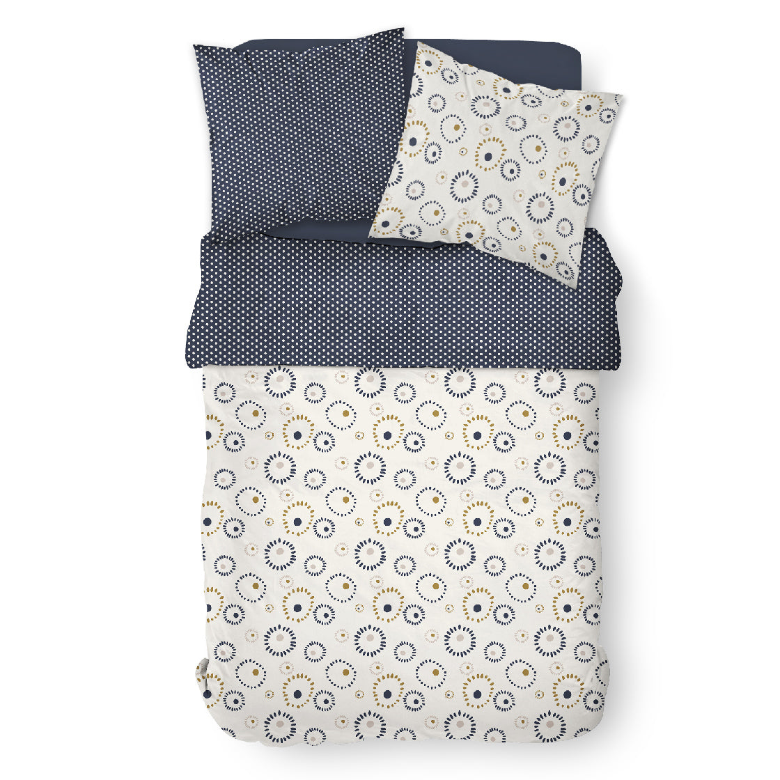 Sunshine - Parure De Lit Motif 7.9 - Blanc