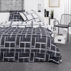 Sunshine - Parure De Lit Motif 7.11 - Noir