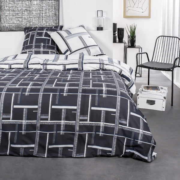 Sunshine - Parure De Lit Motif 7.11 - Noir