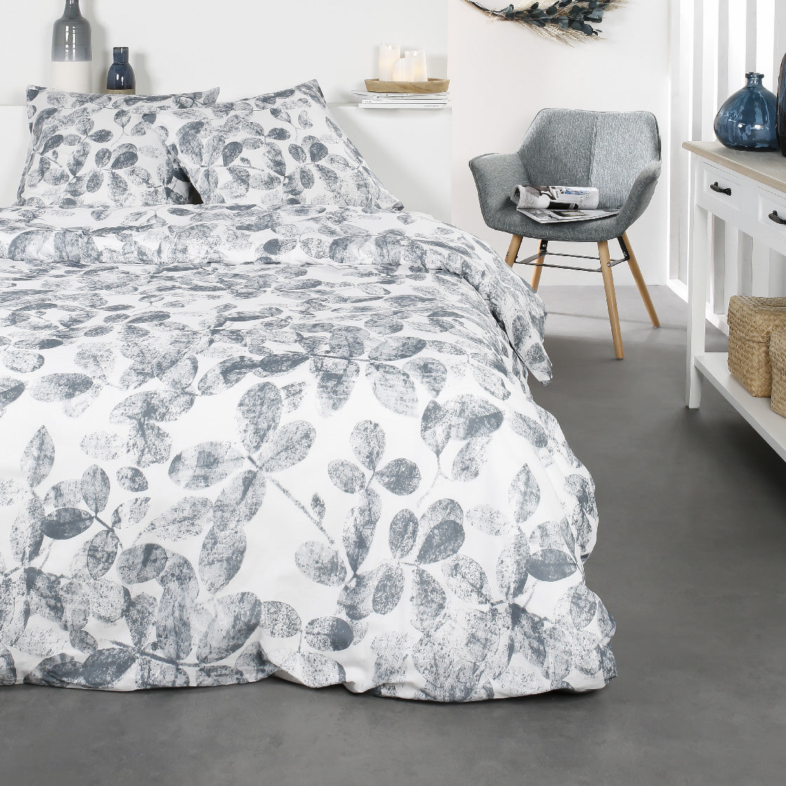 Sunshine - Parure De Lit Motif 7.33 - Gris