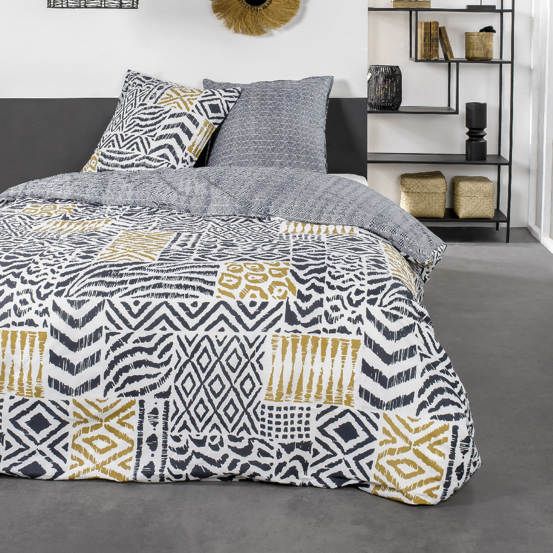 Sunshine - Parure De Lit Motif 7.52 - Noir