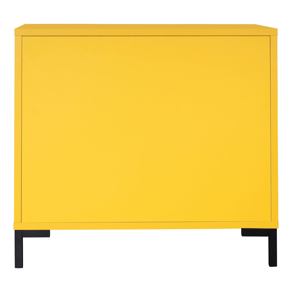 Meuble Vinyle "Bowie" - Jaune