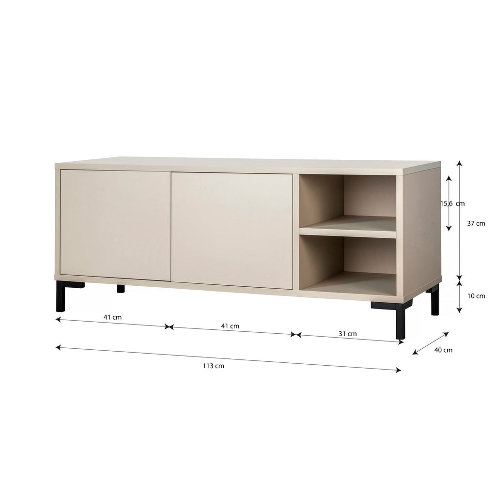 Meuble Tv Mirko 113 Cm - Taupe