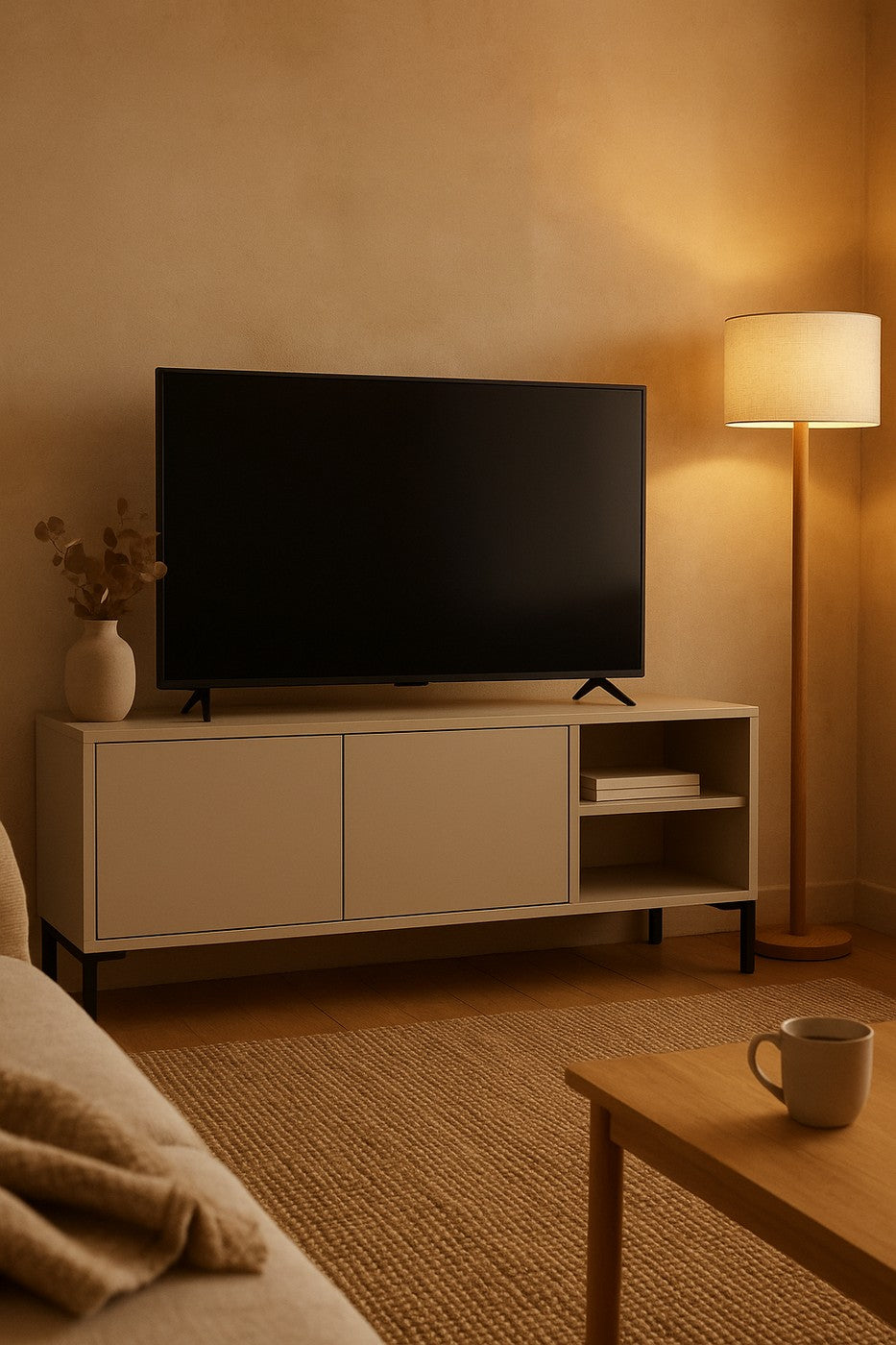Meuble Tv Mirko 113 Cm - Taupe