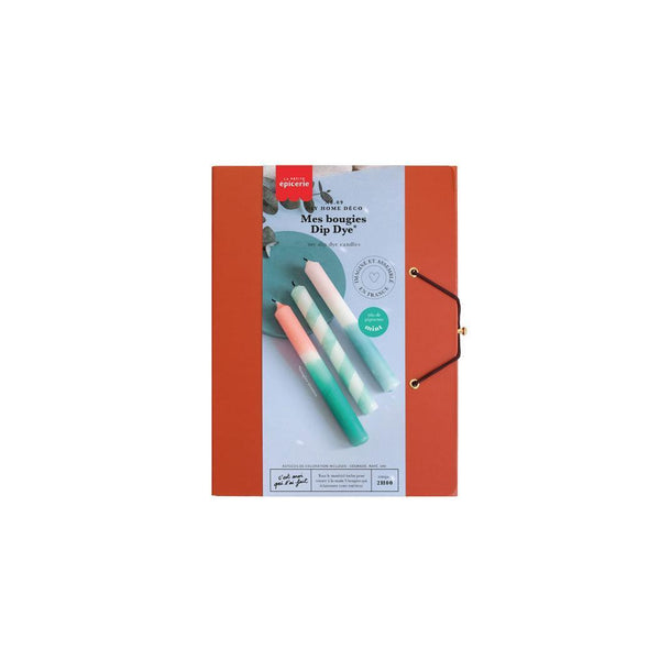 Kit Diy Home Déco - Mes Bougies Dip Dye - Mint