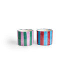 Lot De 2 Tasses En Céramique - Purple Stripes
