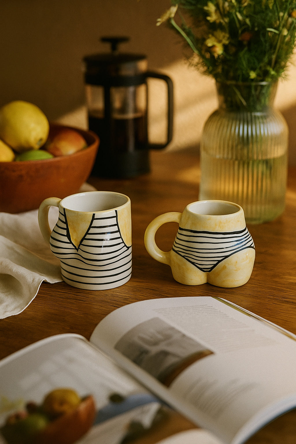 Lot De 2 Tasses Bikini - Multicolore