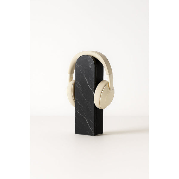 Support Pour Casque Audio En Marbre - Noir
