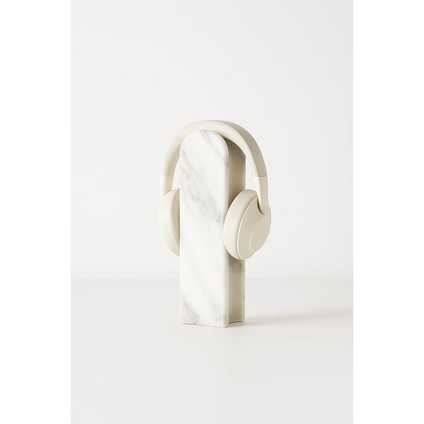 Support Pour Casque Audio En Marbre - Blanc