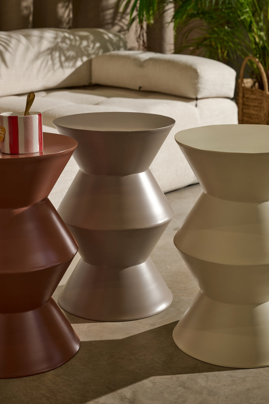 Table Et Tabouret De Camping Coleman - Stone