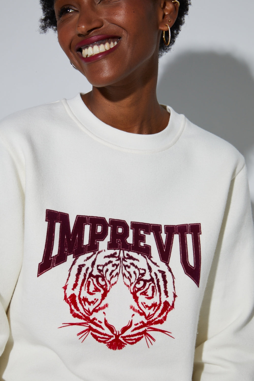 Sweatshirt Eddie Tigre Red Fabriqué Au Portugal