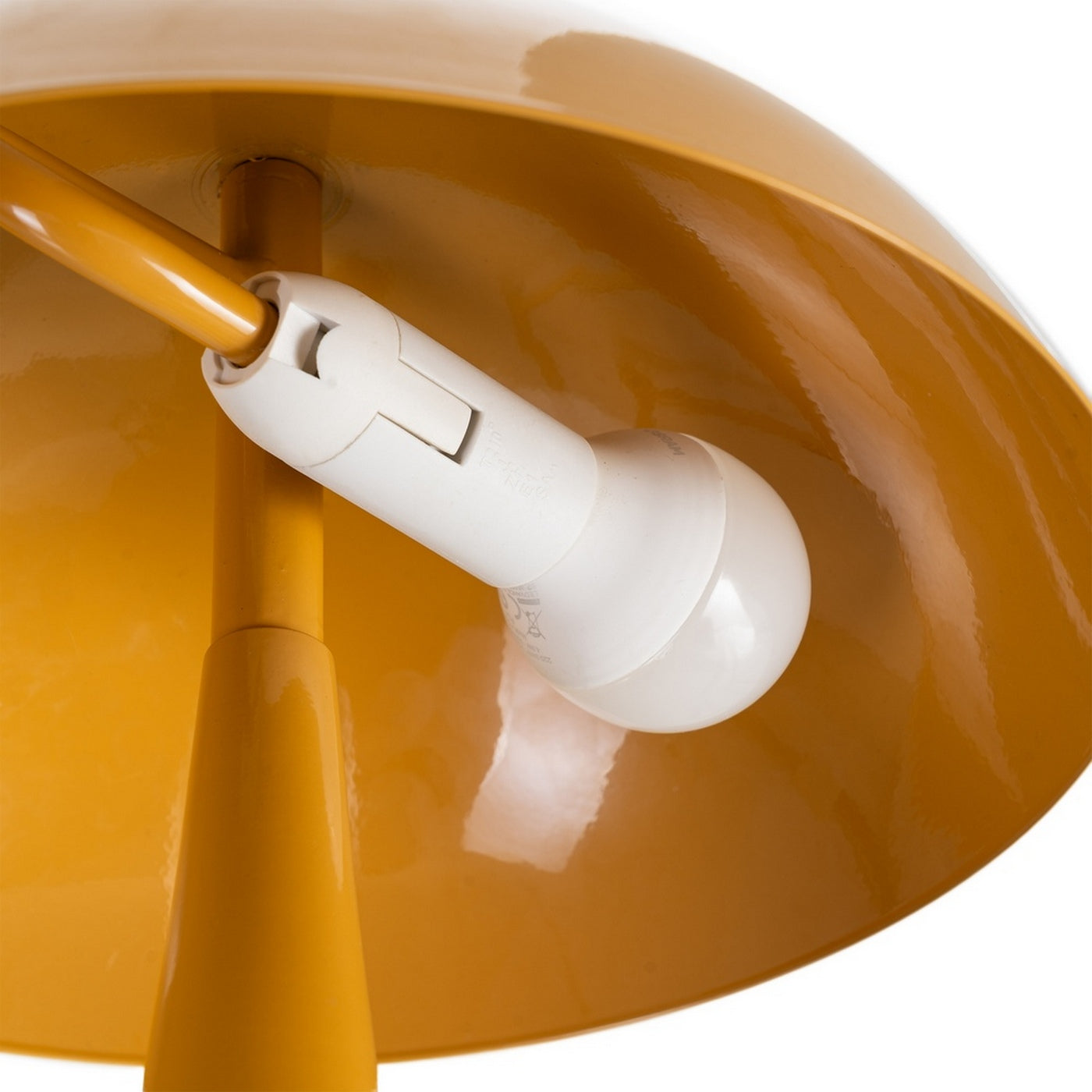 Lampe De Table Vintage En Métal Palmer - Jaune