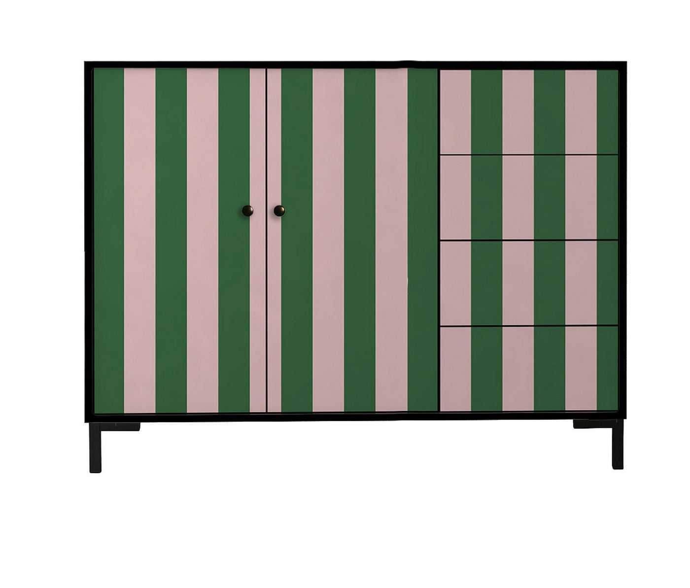 Buffet Wilma - Rose Et Vert