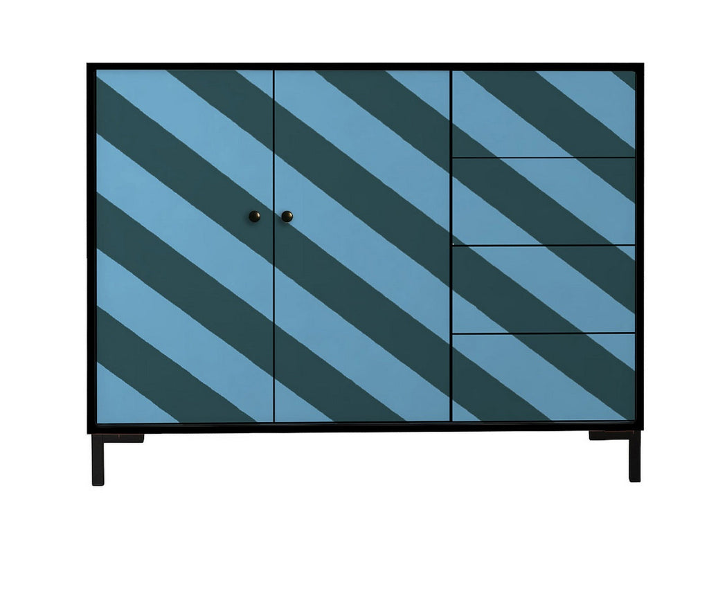 Buffet Wilma - Ambiance Diagonale Bleue