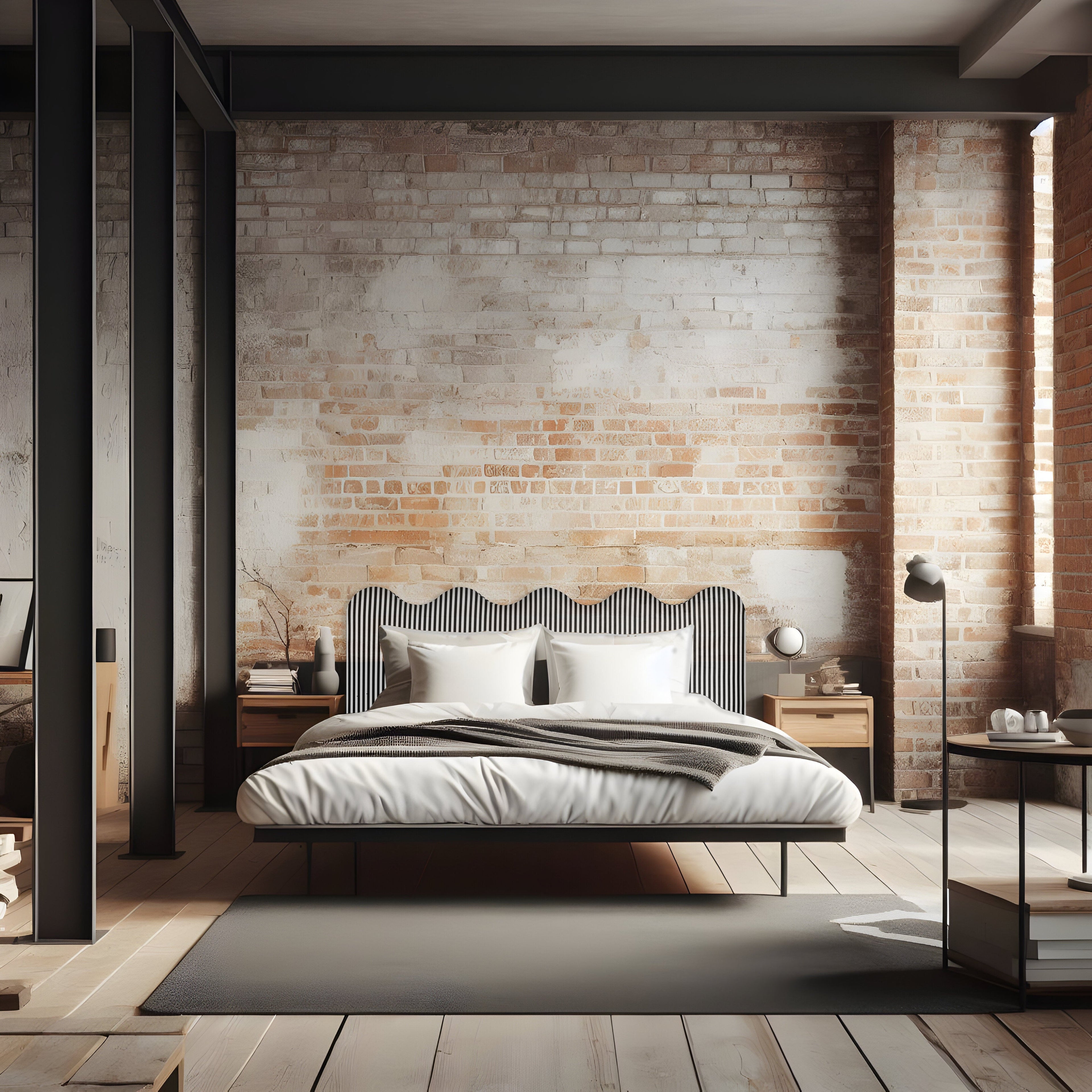 Tête de Lit Tapissée Wavy 180cm