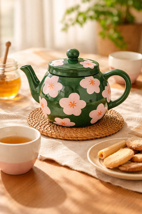 Théière en Céramique "Cheerful Blossom"