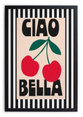 Cadre Moulure Noire 40x30 "Ciao Bella"