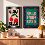 Cadre Moulure Noire 40x30 "Ciao Bella"