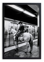 Cadre Moulure Noire 40x30 "Small The Metro Ryder"