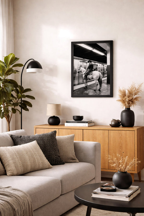 Cadre Moulure Noire 40x30 "Small The Metro Ryder"