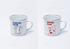 Set 2 Tasses Mug Émaillé "Coffee Club"