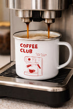 Set 2 Tasses Mug Émaillé "Coffee Club"
