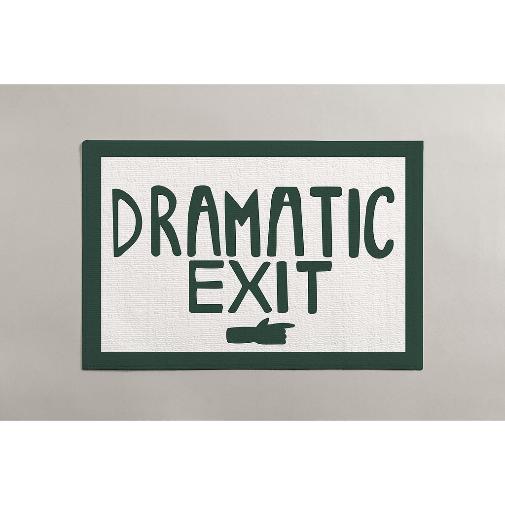 Tapis de Bain "Dramatic Exit"