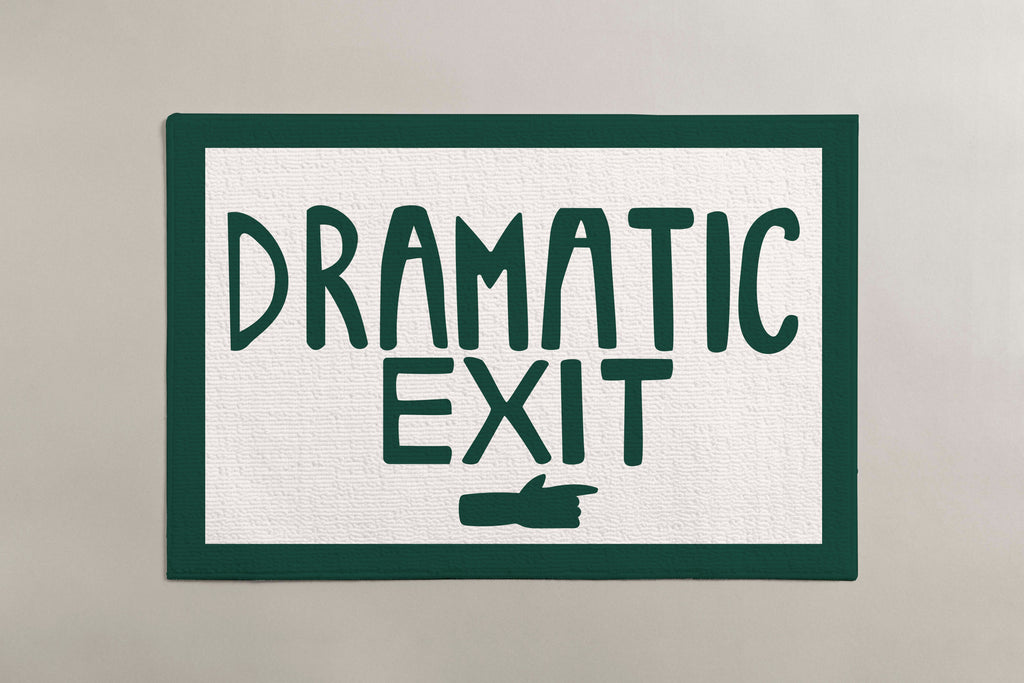 Tapis de Bain "Dramatic Exit"
