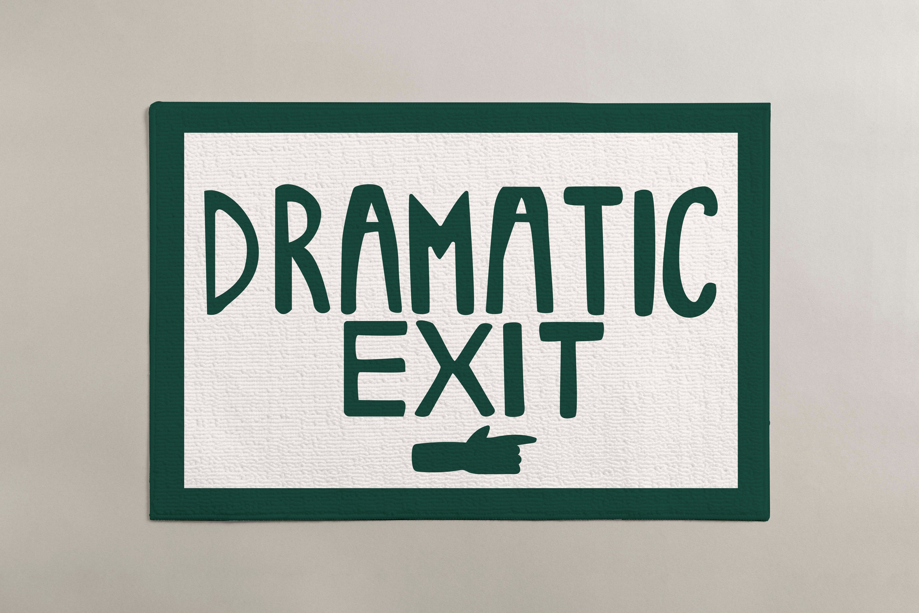 Tapis de Bain "Dramatic Exit"