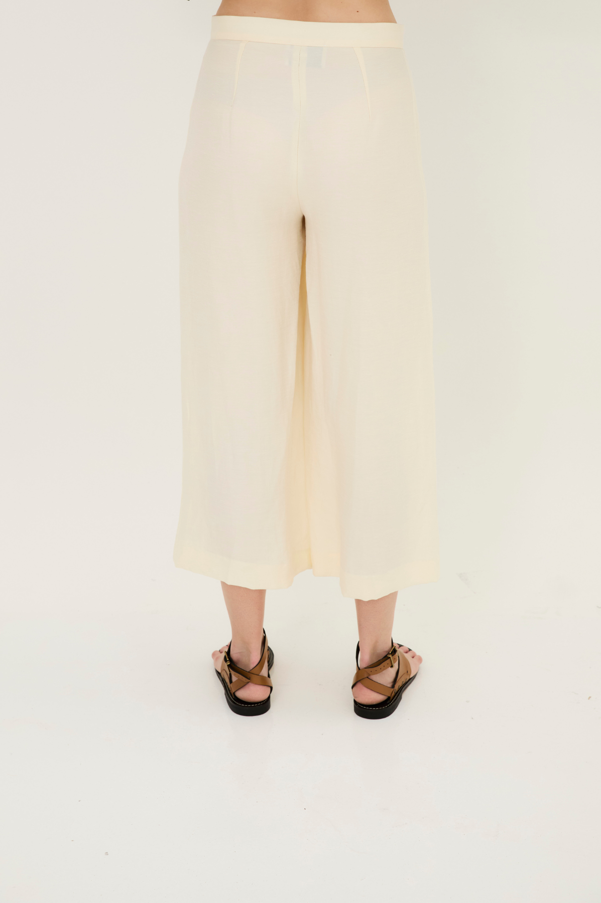 Pantalon Chine Jade Écru