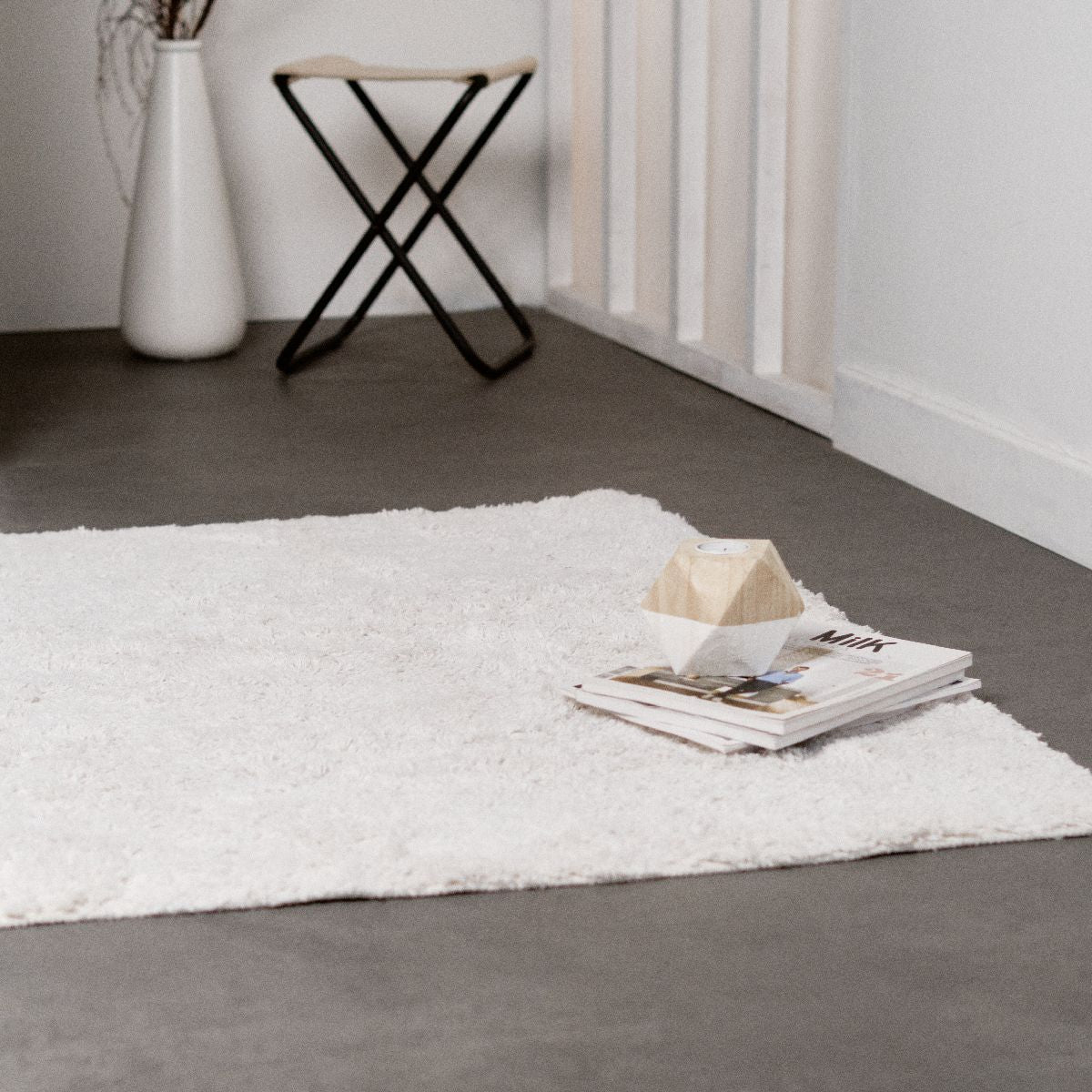 Slow Life - Tapis Tufté - Blanc