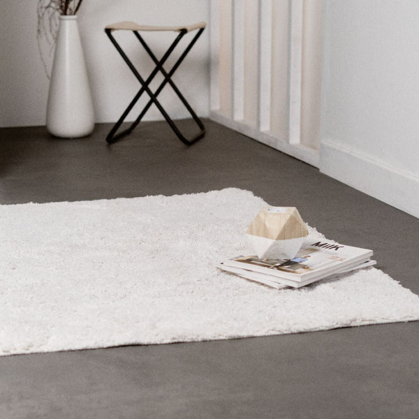Slow Life - Tapis Tufté - Blanc