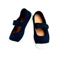 Chaussures En Toiles Ballerines Babies Scratch - Bleu Marine - Fille