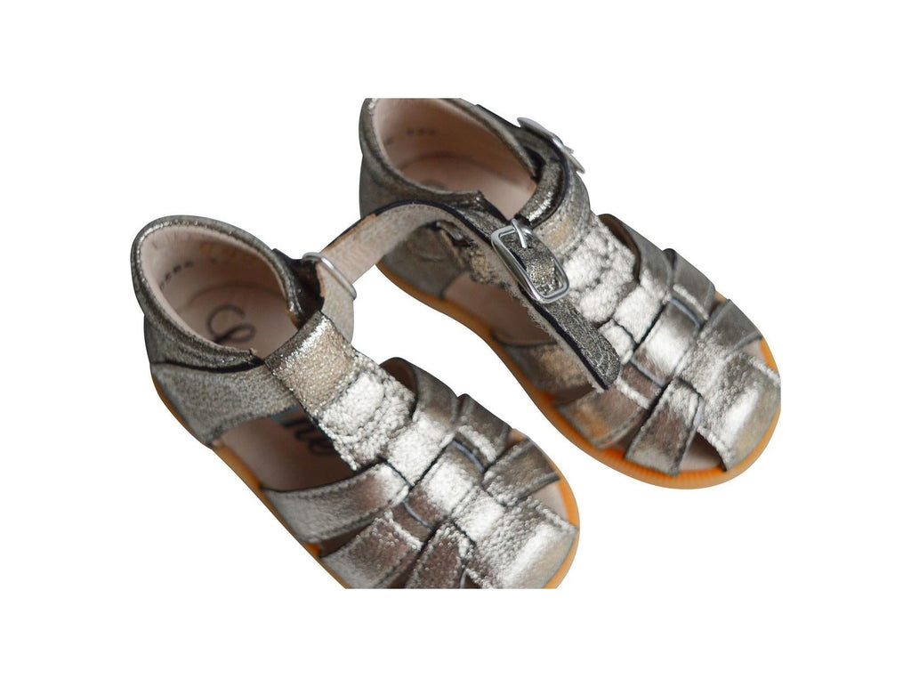 Sandales Eliott - Cuir Métal Doré - Fille
