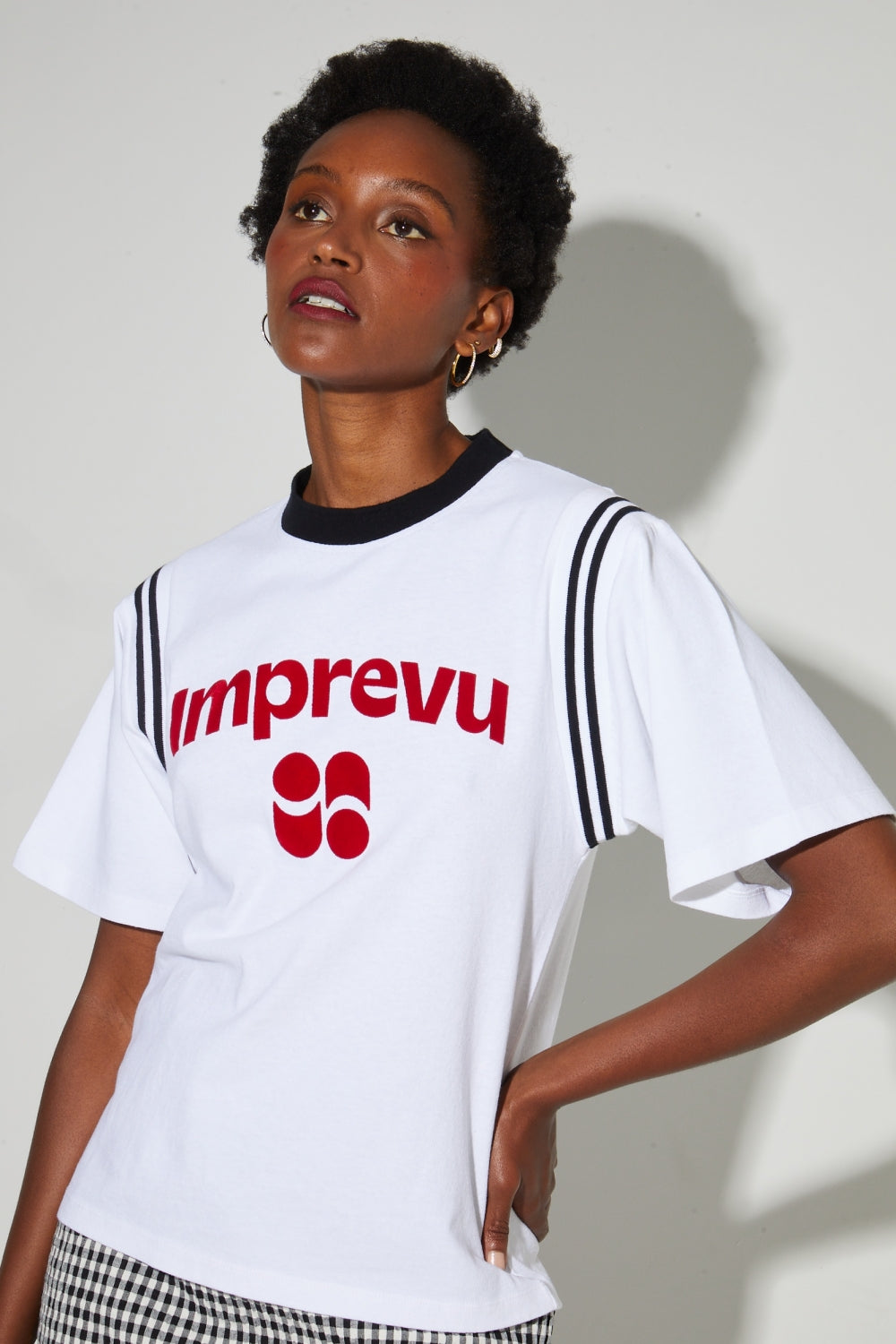 Tshirt Colette Collège, Logo Velours Rouge, Fabriqué Au Portugal