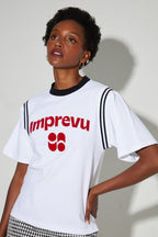 Tshirt Colette Collège, Logo Velours Rouge, Fabriqué Au Portugal