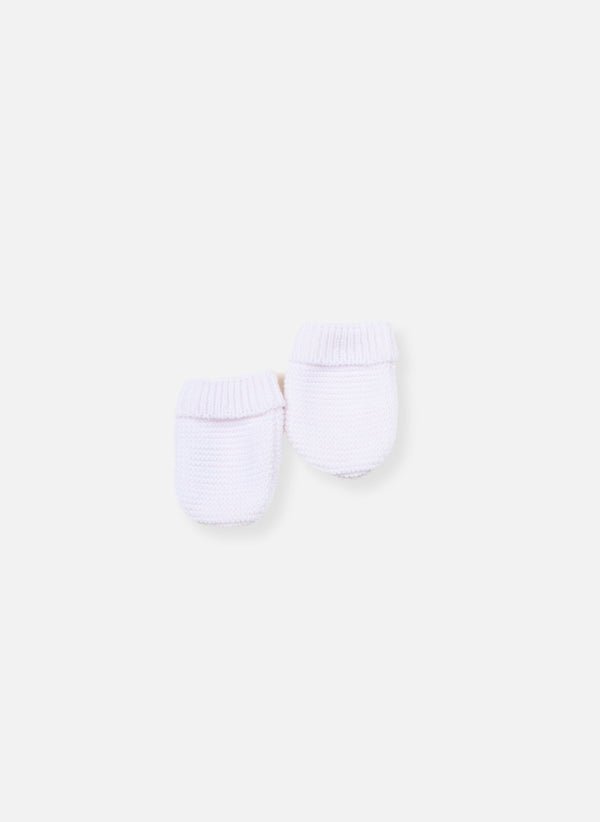 Moufles En Coton Bio - Rose Chiné