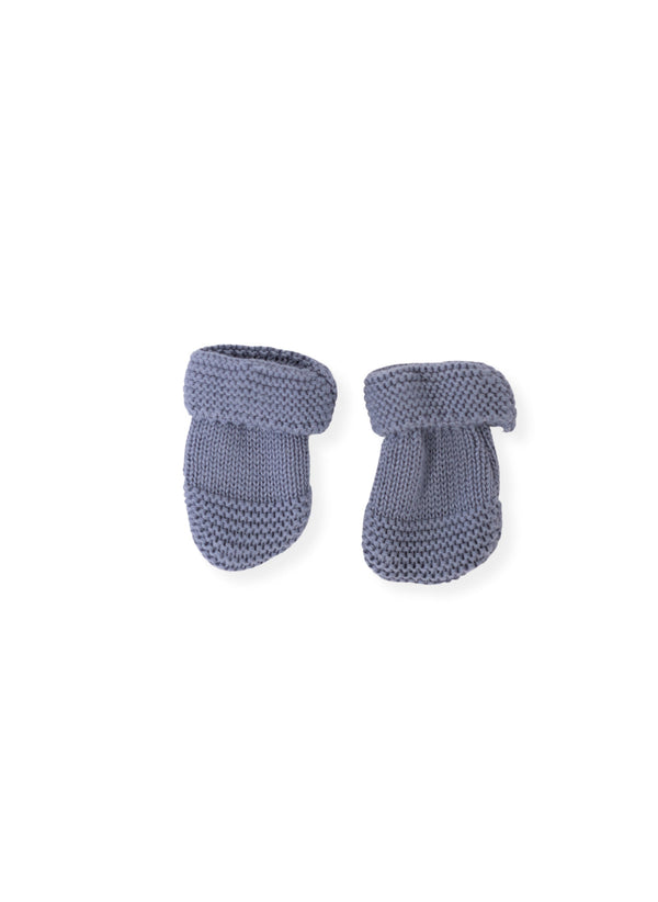 Moufles En Coton Petits Chats - Bleu Orage