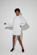 Robe Ilona Voile Pois, Fabriquée En Italie