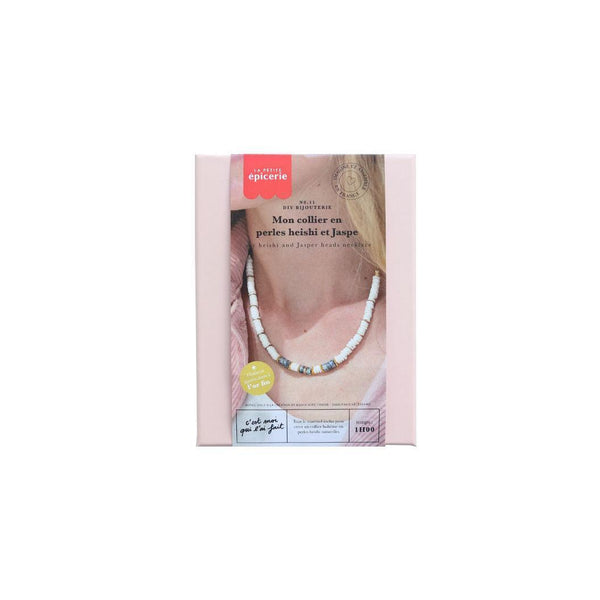 Kit Diy Bijouterie - Mon Collier En Perles Heishi Et Jaspe